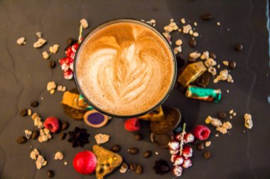 Coffee day shot and coffee maker, Photo is selective focus with shallow depth of field. Taken at Cairo Egypt on 27 September 2017.