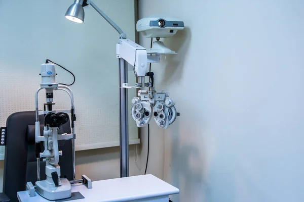 Médicos Dispositivos Ópticos Médicos Fotografía Foto Enfoque Selectivo Con Poca —  Fotos de Stock