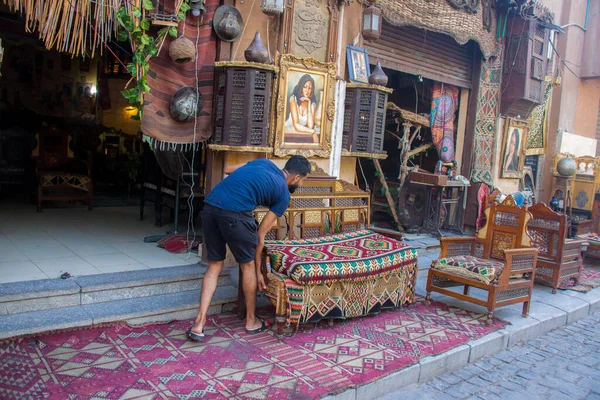 Foto Editorial Para Calle Moez Fátima Islámica Cairo Zona Mezquita — Foto de Stock