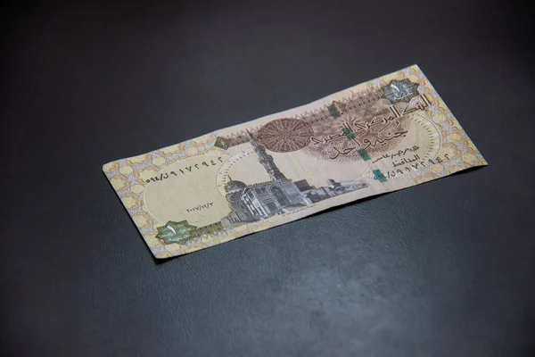 Egyptian Money Egyptian Pound Taken Isolated Dark Backgraound — Stock Photo, Image