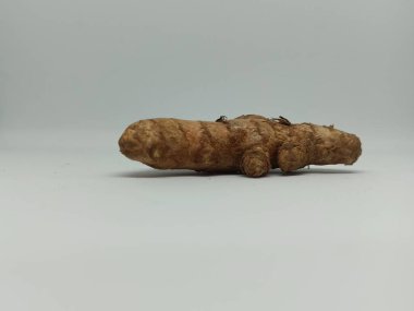 white isolated background. fresh vegetable ginger. healthy eating, cooking spices, diet.