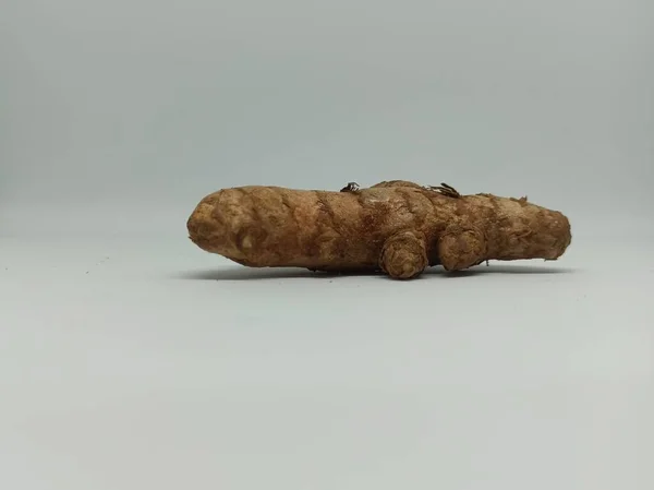 white isolated background. fresh vegetable ginger. healthy eating, cooking spices, diet.
