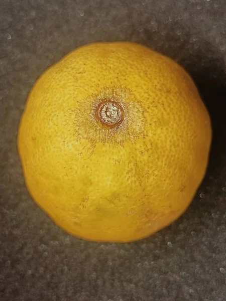Yellow Ripe Oranges Black Background — Stock Photo, Image