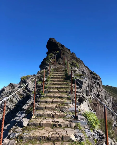 Never ending stairs on trail to Pico Arieiro, Madeira