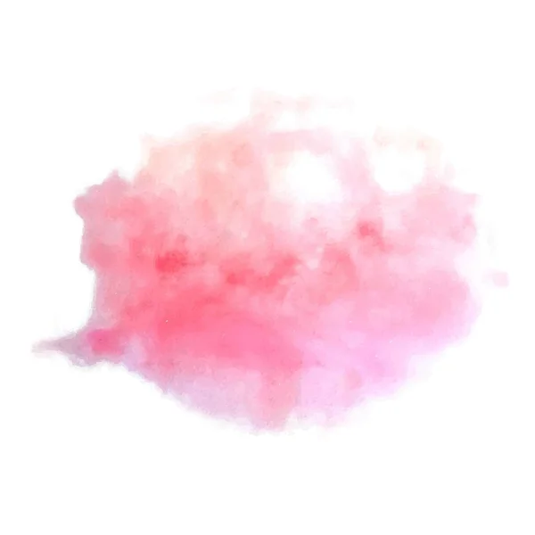 Акварель Розовый Желтый Ручной Рисунок Текстуры Бумаги Изолированные Макрос Пятно — стоковый вектор