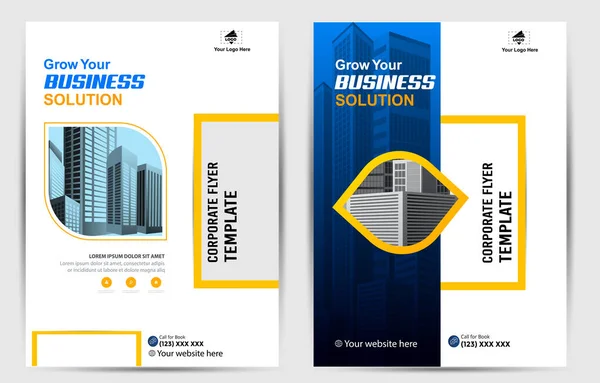 Creative Template Business Presentation Book Cover Design Business Brochure Annual — Stock Vector