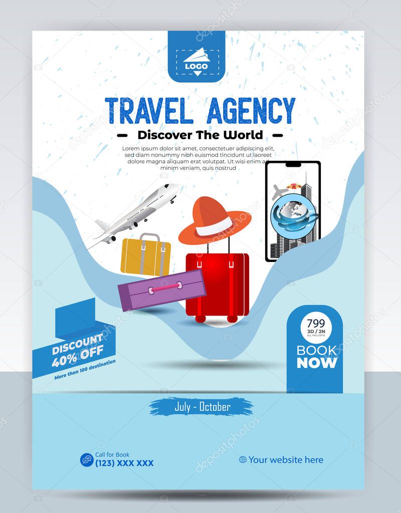 Modern company tours travel flyer design. Summer Holiday Tourism Brochure Template. world tours Flyer Design. tourism color a4 print ready tour flyer, Holiday Poster. World Adventure template.