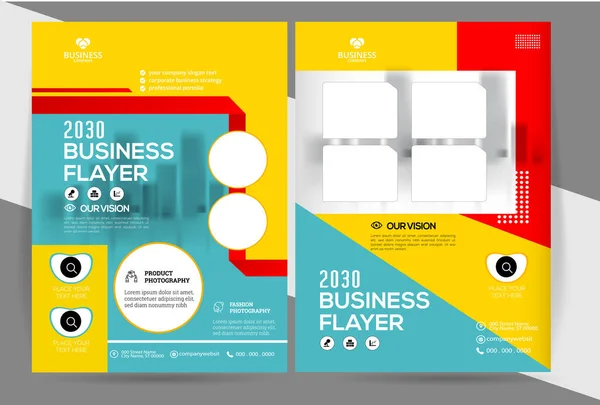 Creative Modern Flyer Annual Report Creative Portfolio Minimal Flyer Business — Stock Vector