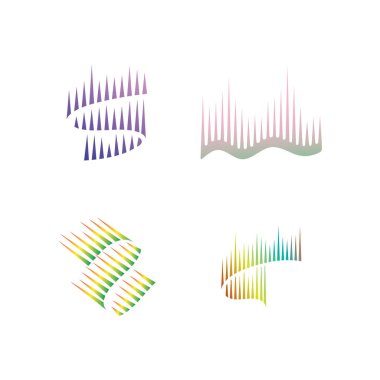 aurora logo design icon illustration vector template