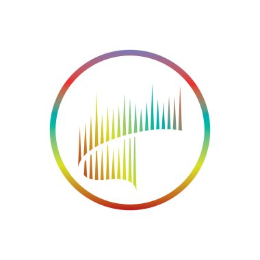 aurora logo design icon illustration vector template