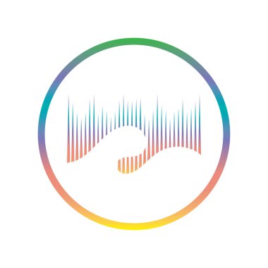 aurora logo design icon illustration vector template