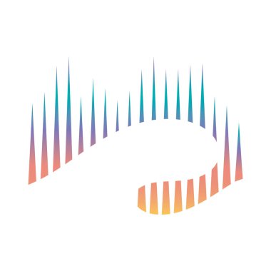 aurora logo design icon illustration vector template