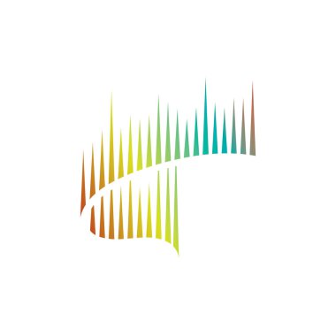 aurora logo design icon illustration vector template