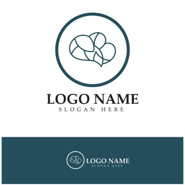  Beyin logosu konsept vektörü, Sağlık Beyni Nabzı logosu, Beyin Bakımı logo şablonu vektörü dizayn eder