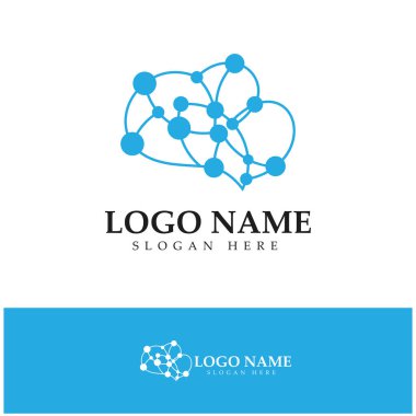  Beyin logosu konsept vektörü, Sağlık Beyni Nabzı logosu, Beyin Bakımı logo şablonu vektörü dizayn eder