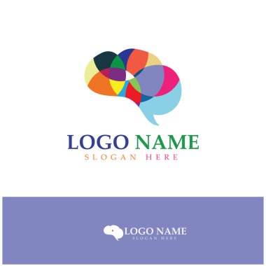  Beyin logosu konsept vektörü, Sağlık Beyni Nabzı logosu, Beyin Bakımı logo şablonu vektörü dizayn eder