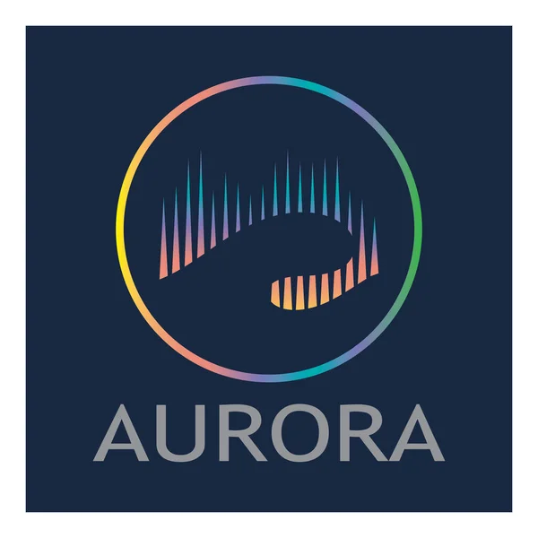 aurora logo design icon illustration vector template