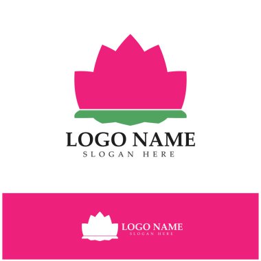  Çiçek logosu vektör çizim şablonu