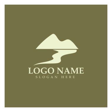 River Logo vektör resimleme şablonu