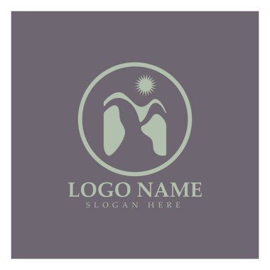 River Logo vektör resimleme şablonu