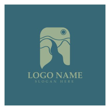 River Logo vektör resimleme şablonu