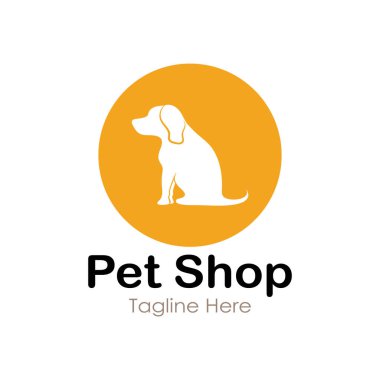 pet shop logo design icon illustration template vector with modern concept