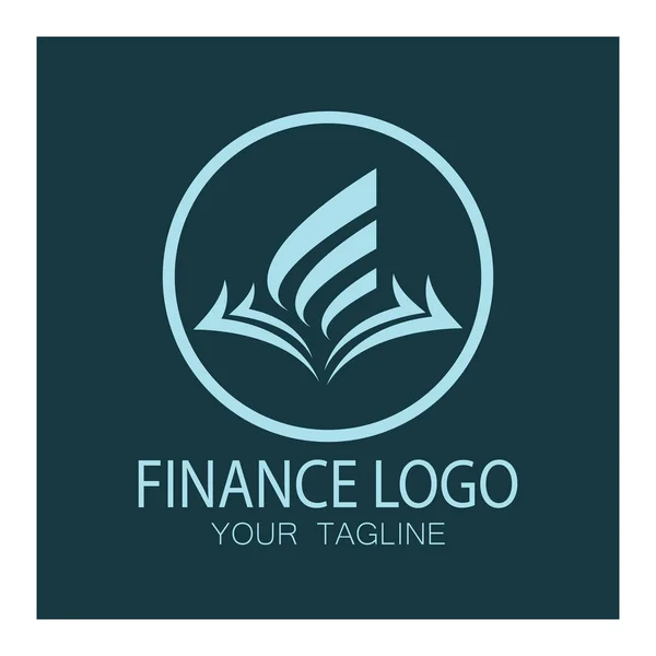 Financiamento Empresas Logotipo Marketing Design Ilustração Vetorial —  Vetores de Stock