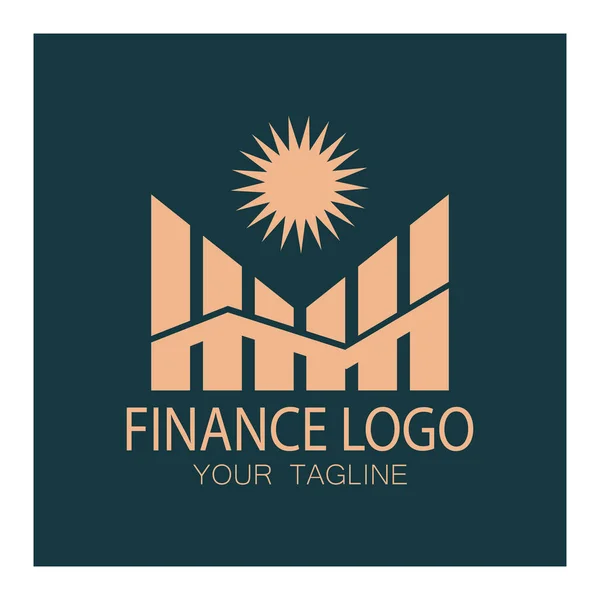 Χρηματοδότηση Των Επιχειρήσεων Και Λογότυπο Μάρκετινγκ Σχεδιασμός Εικονογράφηση Διάνυσμα — Διανυσματικό Αρχείο