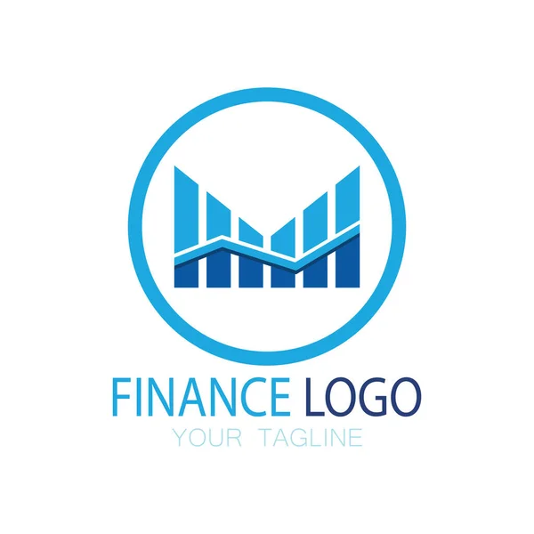 Logo Business Finance Marketing Illustration Vectorielle — Image vectorielle