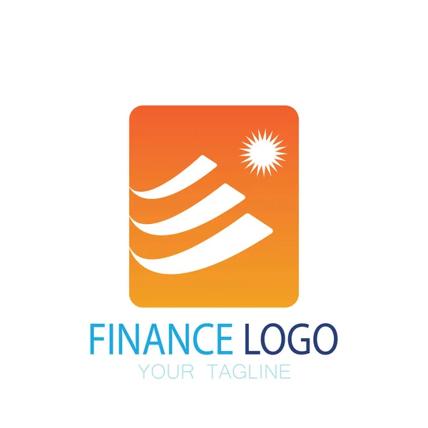 Financiamento Empresas Logotipo Marketing Design Ilustração Vetorial — Vetor de Stock