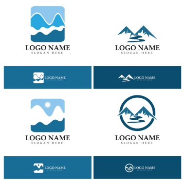 River Logo vektör resimleme şablonu