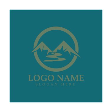 River Logo vektör resimleme şablonu