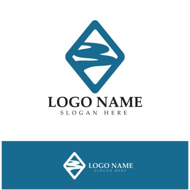 River Logo vektör resimleme şablonu