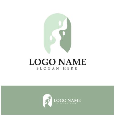 River Logo vektör resimleme şablonu