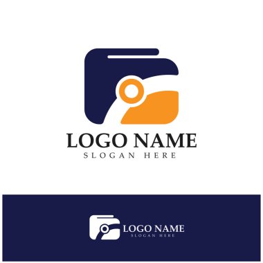 e-wallet logo design icon vector