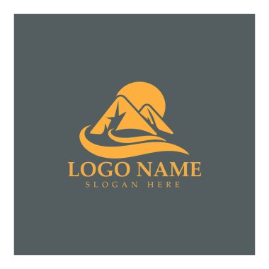 River Logo vektör resimleme şablonu