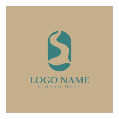 River Logo vektör resimleme şablonu