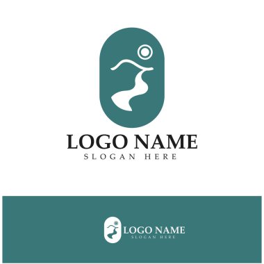 River Logo vektör resimleme şablonu