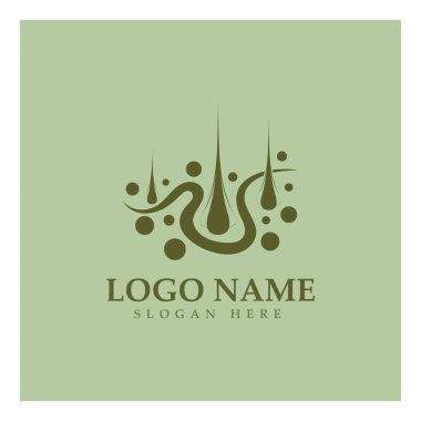 Hair treatment logo removal logo vector image design illustratio