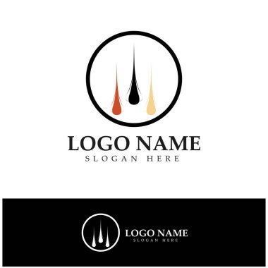 Hair treatment logo removal logo vector image design illustratio
