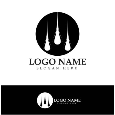 Hair treatment logo removal logo vector image design illustratio