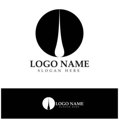 Hair treatment logo removal logo vector image design illustratio