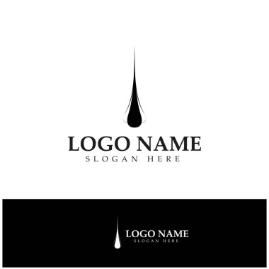 Hair treatment logo removal logo vector image design illustratio