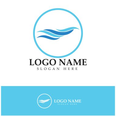 water wave,wave beach vector illustration design logo template