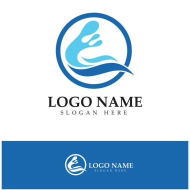 water wave,wave beach vector illustration design logo template