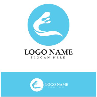 water wave,wave beach vector illustration design logo template