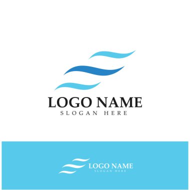 water wave,wave beach vector illustration design logo template