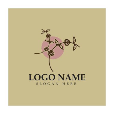 kahve çekirdeği simgesi vektör çizimi şablonu