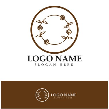 kahve çekirdeği simgesi vektör çizimi şablonu