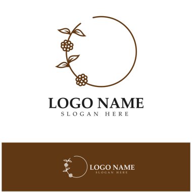 kahve çekirdeği simgesi vektör çizimi şablonu